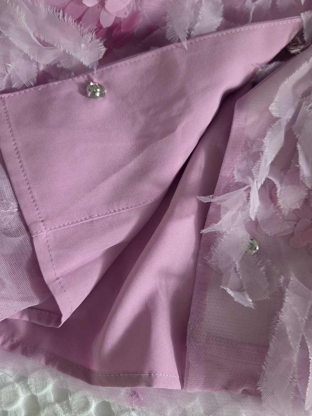 Davi & Dani Lilac Ruffle Jacket - Picture 3 of 4